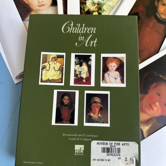 Children in Art Blank Notecards from Museum of Fine Arts in Boston Stationary - Picture 4 of 4